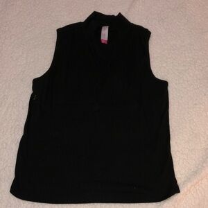 Black Sleeveless Women's Top